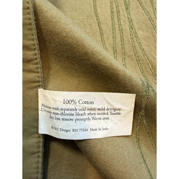 Vtg WC Home Fashions Lot Of 8 Green Table Linens 4 Placemats & 4 Napkins - Picture 11 of 16